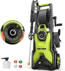 5000 PSI 2.5 GPM Electric Pressure Washer Adjustable - YERYORK