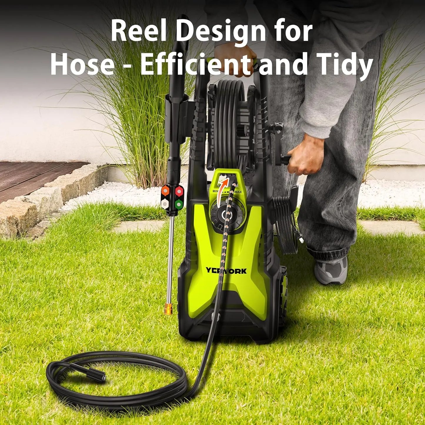 Electric Pressure Washer Reel Design for Hose - YERYORK
